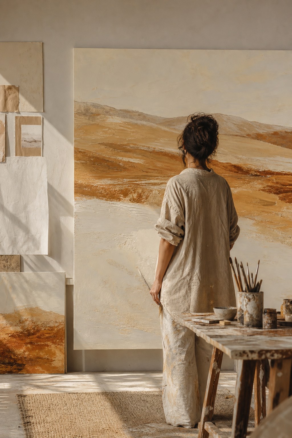 Yael Mor in her studio